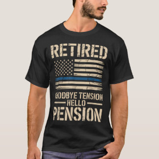 クール退職警察官 退職 Tシャツ