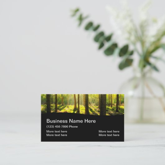 クール造園両面名刺 名刺 (スタンド正面)