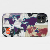 クール違う世界地図 Case-Mate iPhoneケース (裏面(横))