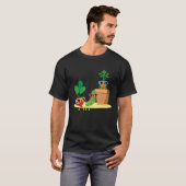 クール野菜サングラスI園芸野菜I G Tシャツ (正面フル)