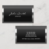 クール金縁ど属ドライバ名刺 名刺 (正面/裏面)