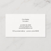 クール銅素朴円エンブレムブラックシャルボード 名刺 (裏面)