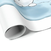 クール雪だるま包装紙 ラッピングペーパー (ロールコーナー)