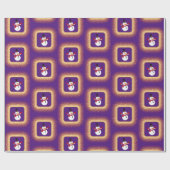 "クール雪だるま"クリスマステーマ ラッピングペーパー (フラット)