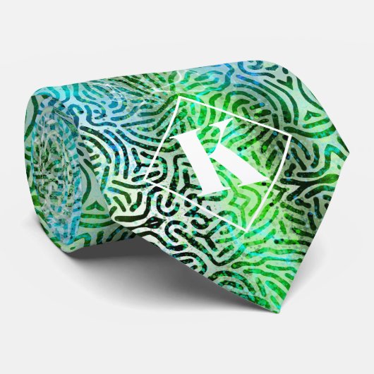 クール青と緑 ネクタイ (ロール)