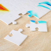 クール顔（3名）友達、ミニマルデザイン ジグソーパズル (側面)