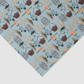 クール魚釣りタイル模様パーティー 薄葉紙 (詳細)