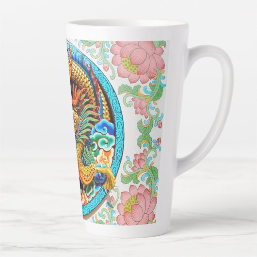 クール龍伝統的の木 カフェラテマグ (右)