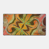 クール10代のカスタム抽象芸術カラフル検査 デスクマット (正面)