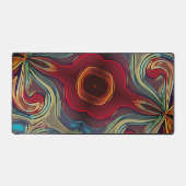 クール10代のレトロ抽象芸術カラフル検査 デスクマット (正面)