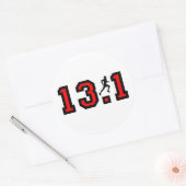 クール13.1ハーフマラソン ラウンドシール (封筒)