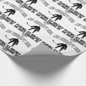 クール、アイスホッケーのデザインを向きます ラッピングペーパー (角)