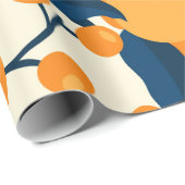 クール&アカラフルプリコットパターン ラッピングペーパー (ロールコーナー)