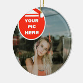 クール!オーナメント- パーソナライズされた セラミックオーナメント (左)