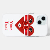 クール&カスタマイズ可能なバレンタインデーハートデザイン Case-Mate iPhoneケース (裏面 (横))