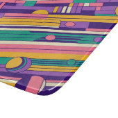 クール、カラフル80s/90sレトロ設計 カッティングボード (角)