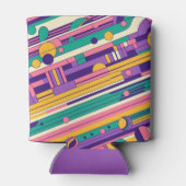 クール、カラフル80s/90sレトロ設計 缶クーラー (裏面)