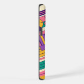 クール、カラフル80s/90sレトロ設計 iPhoneケース (右側面)