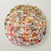 クール,カラフル·抽象芸術·バックグラウンド ラウンドクッション (正面)