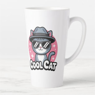 クール・キャット・バイブス カフェラテマグ