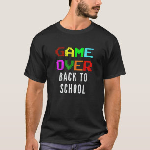 クール ゲームオーバー バックトゥスクール 幼稚園の先生 Tシャツ