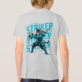 クール サムライ キャット サッカー ストライカー ギフト トライブレンドTシャツ