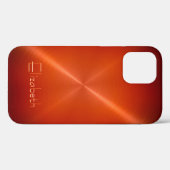 クール シャイニー ラディアル スチール メタリック Case-Mate iPhoneケース (裏面 (横))