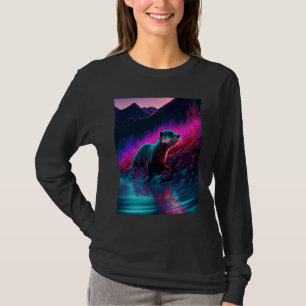 クール シーオッター シンセウェーブ さまようカッコウ 1 Tシャツ