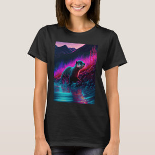 クール シーオッター シンセウェーブ さまようカッコウ 1 Tシャツ