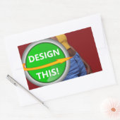 クール!シール – Rectangle Stickers - Sheet of 4 長方形シール (封筒)