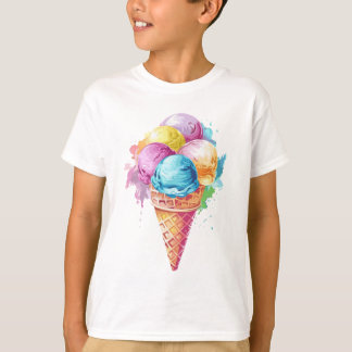 クール&スウィートクラフィアイスプリント Tシャツ