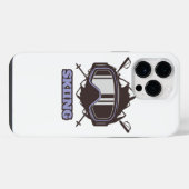 クール スキーヘルメット  iPhoneケース (裏面横)