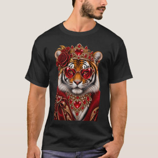 クール・タイガー・ロア・レオパード・サングラス、激しいトラ Tシャツ