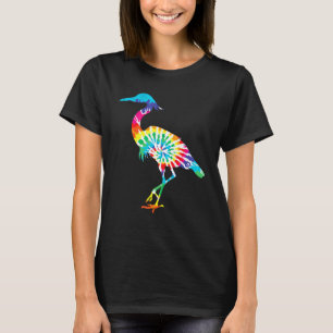 クール タイ染め フラミンゴ 虹 鳥 動物 Tシャツ