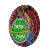 クール!ダーツボード – レギュレーションサイズ – ProfiledInk ダーツボード (正面左)