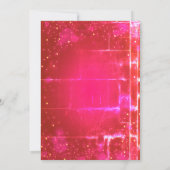 クール,トレンディー，美しい，ピンクのクリスマス 招待状 (裏面)