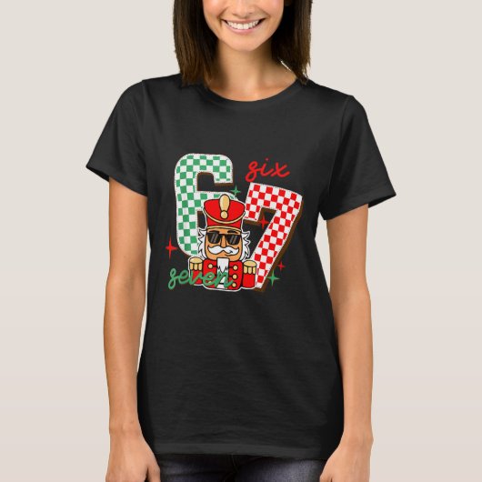 クール ナッツクラッカー クリスマス 67 シックス セブン Gen Alpha エス Tシャツ (正面)