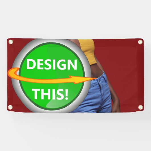 クール!バナー – 1.6'x3' – 屋外(金属製グロメット付き) 横断幕 (横)