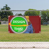 クール!バナー – 1.6'x3' – 屋外(金属製グロメット付き) 横断幕 (インサイチュ)