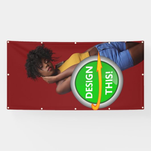 クール!バナー – 4'x8' – 屋外(金属製グロメット付き) 横断幕 (横)