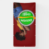 クール!バナー – 4'x8' – 屋外(金属製グロメット付き) 横断幕 (縦)