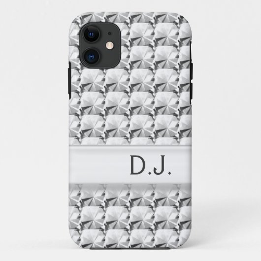 クール、ファッション、透明な宝石、ダイヤモンド Case-Mate iPhoneケース (裏面)