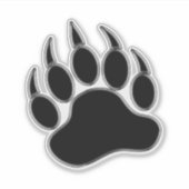 クール ブラック シルバー パウ シール (正面)