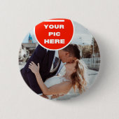 クール!ボタン – パーソナライズされた 缶バッジ (正面)