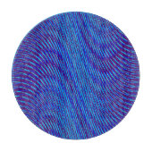 クール&モイモダンレ効果抽象芸術ブルーパープル カッティングボード (正面)