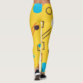 クール,,ユニークトレンディー,都市の幾何学的メンフィ レギンス (裏面)