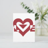 クール ラブ グラフィック, バーガンディ ポストカード (スタンド正面)