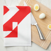 クール ラブ グラフィック, 赤 キッチンタオル (四つ折り)