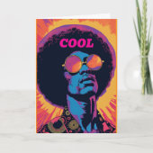 クール/レトロなグリーティングカード カード (正面)