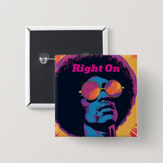 クール/レトロボタン 缶バッジ (正面&裏面)